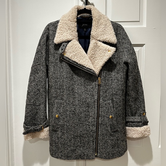 J. Crew oversized herringbone wool jacket - Picture 3 of 9